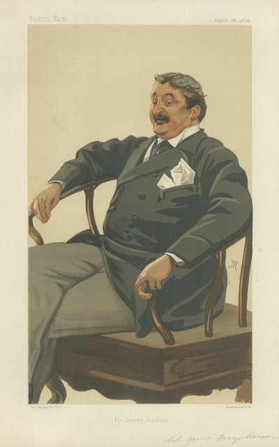 Kolonel James Farquharson van Invercauld, De Verhuurder van de Koningin, 26 augustus 1876, Vanity Fair cartoon door James Jacques Joseph Tissot